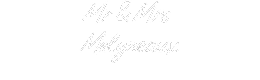 Custom Neon: Mr & Mrs Mol... - Neon Filter