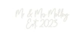 Custom Neon: Mr & Mrs Moll... - Neon Filter