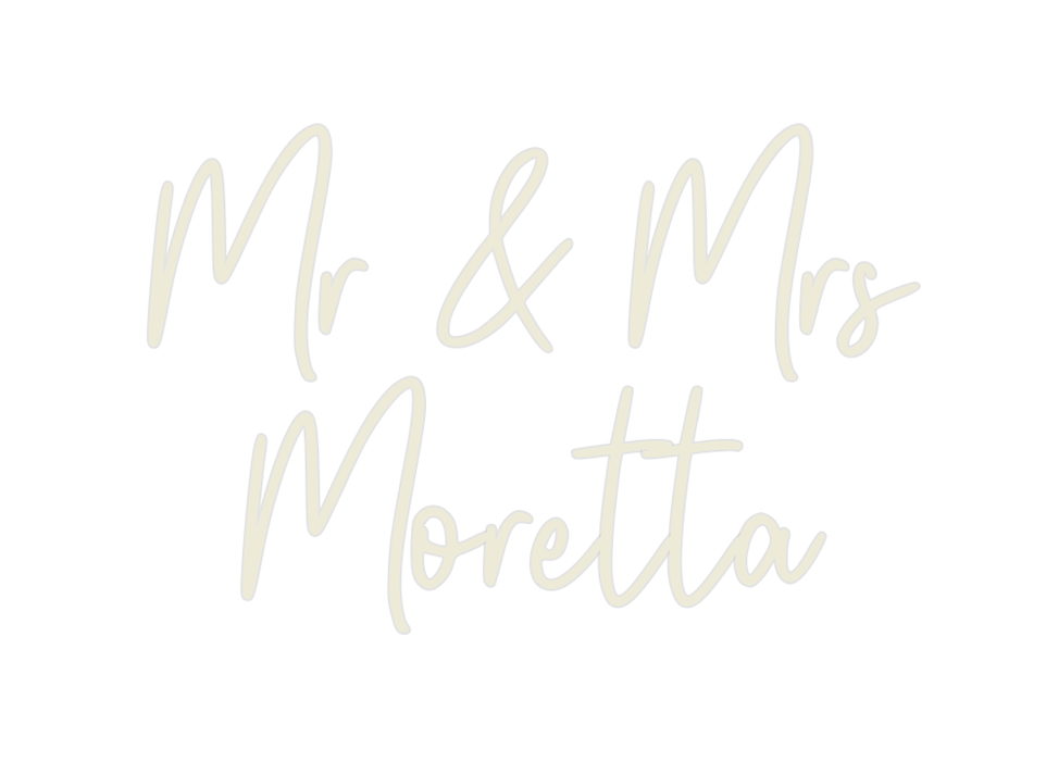 Custom Neon: Mr & Mrs Mor... - Neon Filter