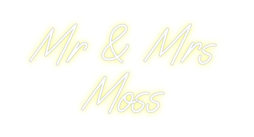 Custom Neon: Mr & Mrs Moss - Neon Filter