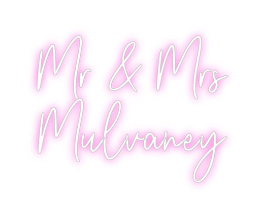 Custom Neon: Mr & Mrs Mu... - Neon Filter