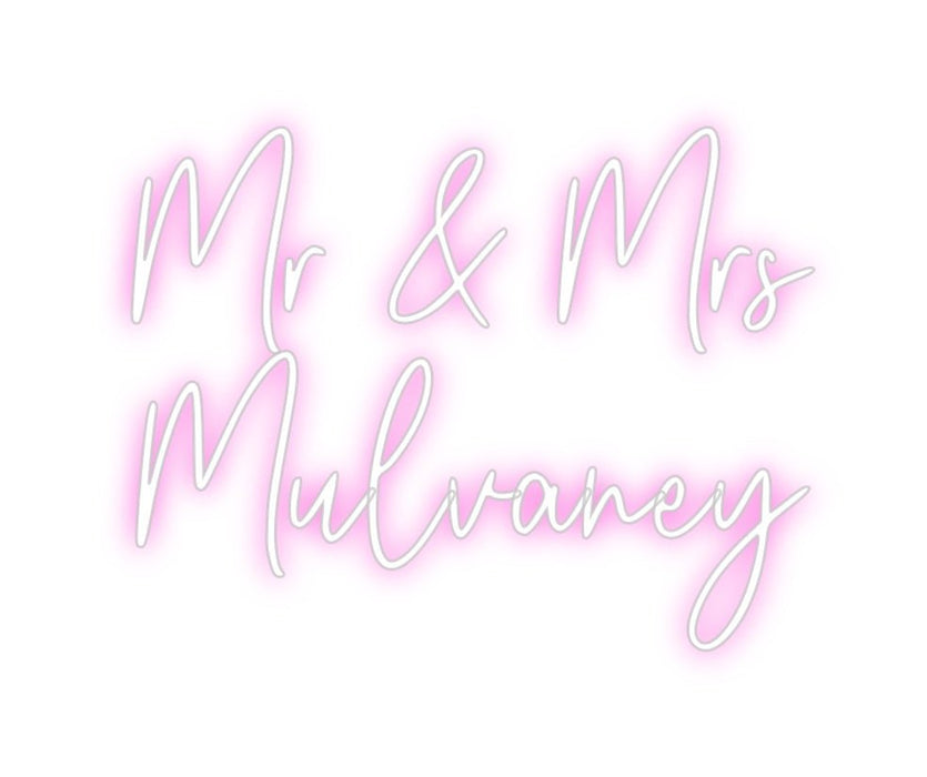 Custom Neon: Mr & Mrs Mu... - Neon Filter