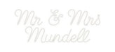 Custom Neon: Mr & Mrs Mun... - Neon Filter