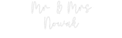 Custom Neon: Mr & Mrs Nowak - Neon Filter