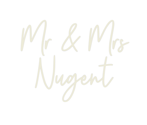 Custom Neon: Mr & Mrs Nug... - Neon Filter