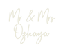 Custom Neon: Mr & Mrs Ozkaya - Neon Filter