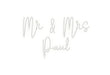 Custom Neon: Mr & Mrs Pa... - Neon Filter