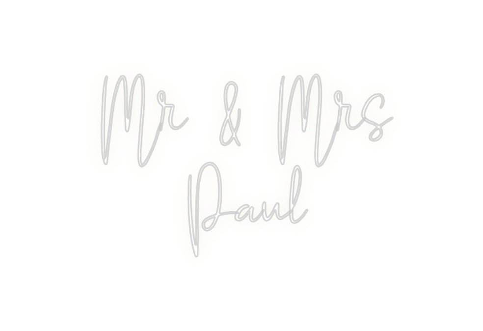 Custom Neon: Mr & Mrs Pa... - Neon Filter