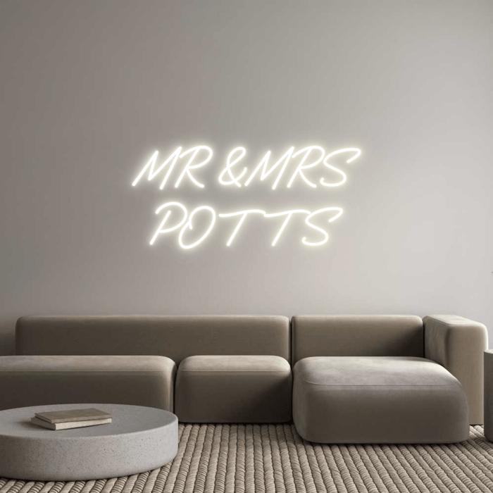 Custom Neon: MR & MRS POTTS - Neon Filter