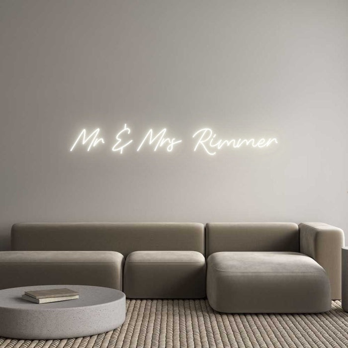 Custom Neon: Mr & Mrs Rimmer - Neon Filter