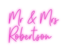 Custom Neon: Mr & Mrs Robe... - Neon Filter