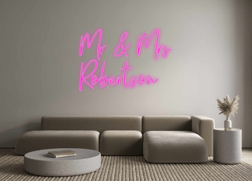 Custom Neon: Mr & Mrs Robe... - Neon Filter