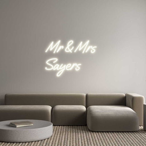 Custom Neon: Mr & Mrs Say... - Neon Filter