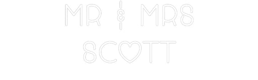 Custom Neon: Mr & Mrs Scott - Neon Filter