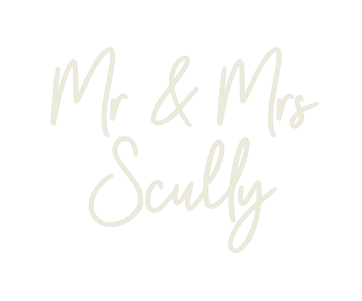 Custom Neon: Mr & Mrs Scully - Neon Filter