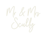 Custom Neon: Mr & Mrs Scully - Neon Filter