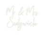 Custom Neon: Mr & Mrs Sed... - Neon Filter