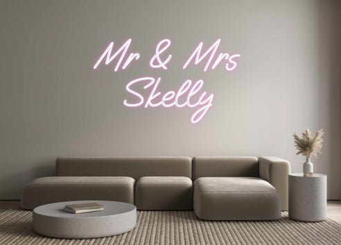 Custom Neon: Mr & Mrs Sk... - Neon Filter