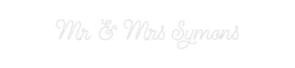 Custom Neon: Mr & Mrs Symons - Neon Filter