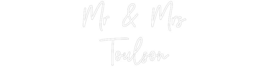 Custom Neon: Mr & Mrs Tou... - Neon Filter