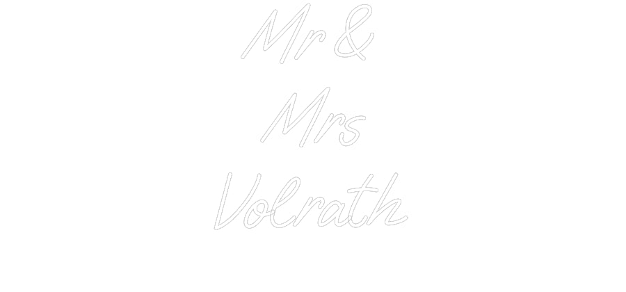 Custom Neon: Mr & Mrs Vo... - Neon Filter