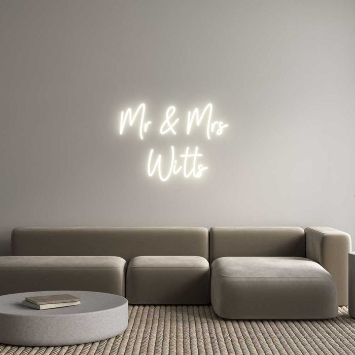 Custom Neon: Mr & Mrs Wi... - Neon Filter