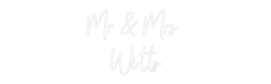 Custom Neon: Mr & Mrs Wi... - Neon Filter