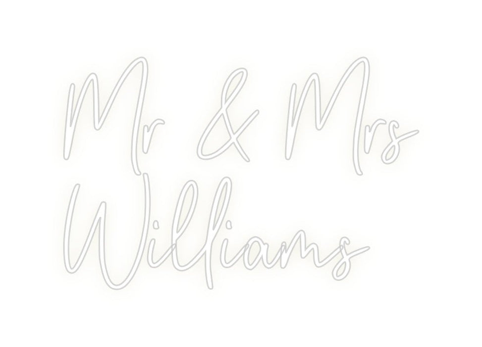 Custom Neon: Mr & Mrs Wil... - Neon Filter