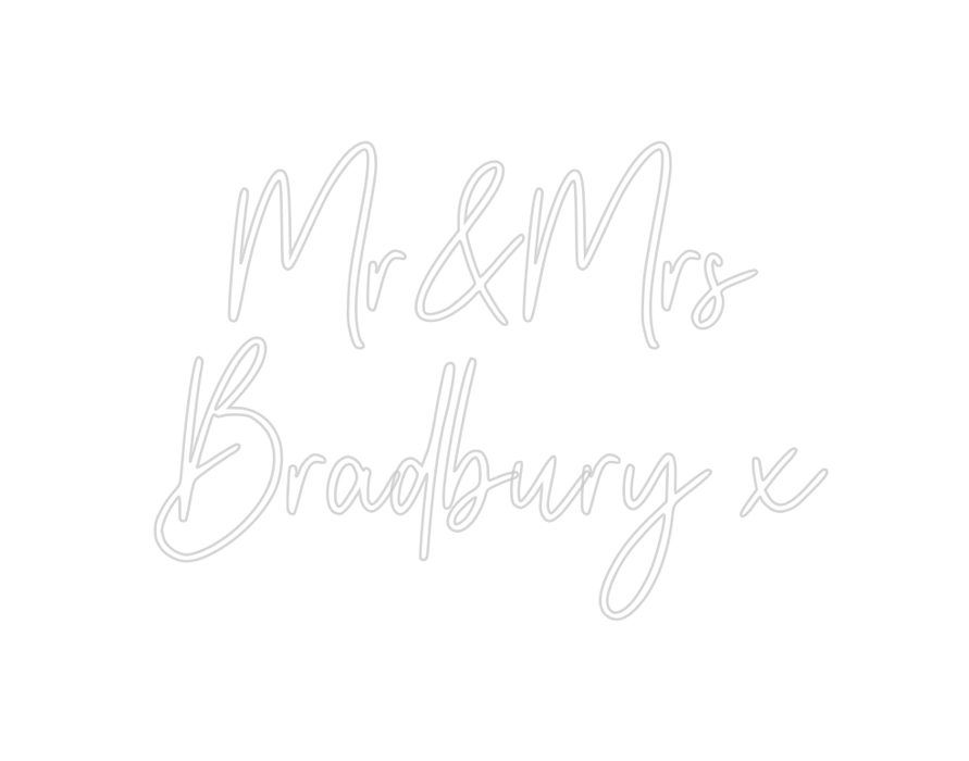 Custom Neon: Mr&Mrs Bradbu... - Neon Filter