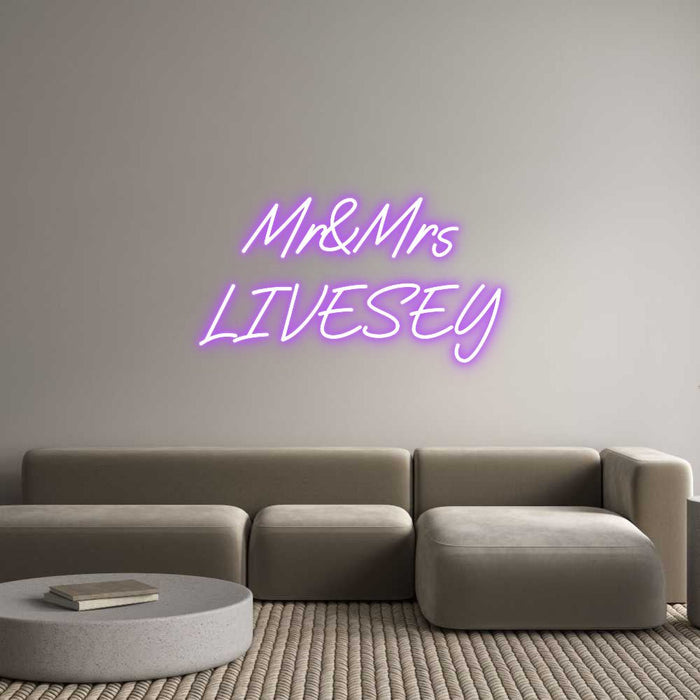 Custom Neon: Mr&Mrs LIVESEY - Neon Filter