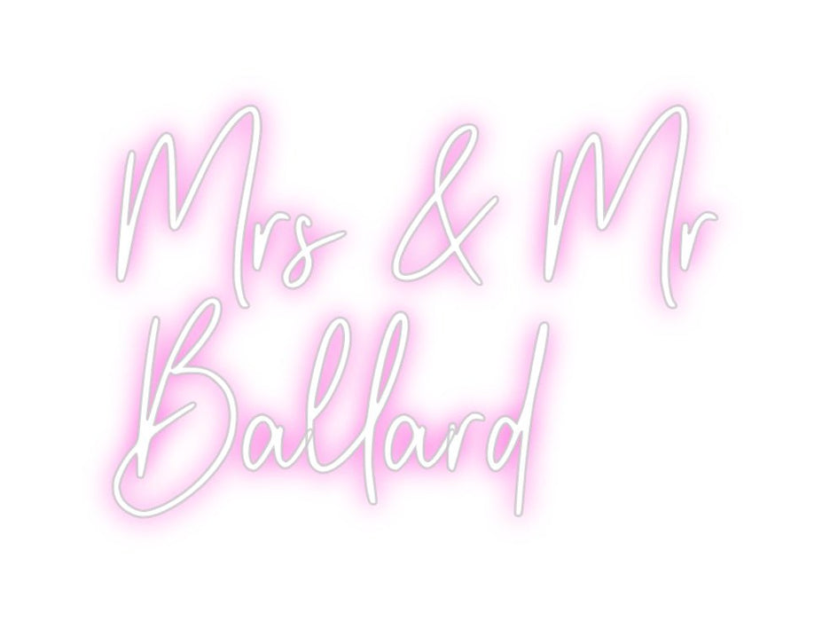 Custom Neon: Mrs & Mr Bal... - Neon Filter