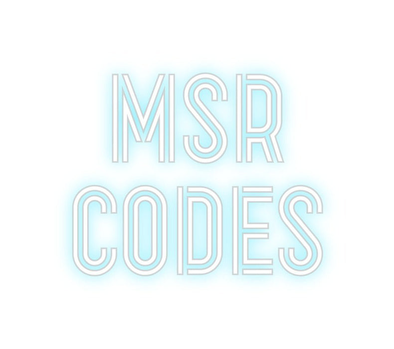 Custom Neon: MSR CODES - Neon Filter