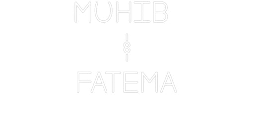 Custom Neon: MUHIB & FA... - Neon Filter