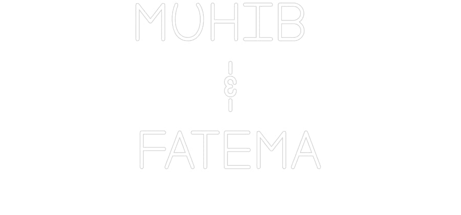 Custom Neon: MUHIB & FA... - Neon Filter