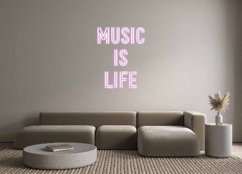 Custom Neon: Music Is ... - Neon Filter