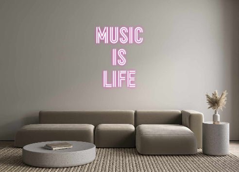 Custom Neon: MUSIC IS L... - Neon Filter