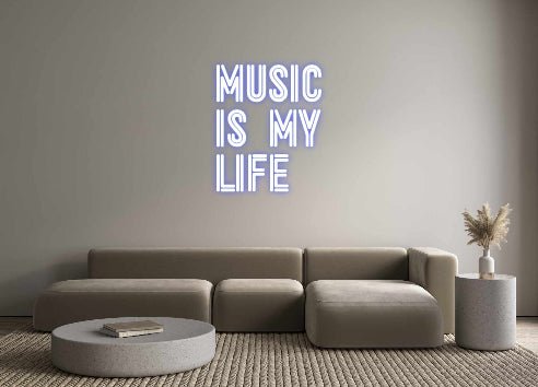 Custom Neon: Music is my ... - Neon Filter