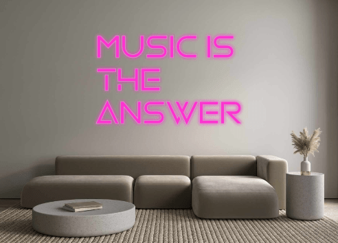 Custom Neon: MUSIC IS THE ... - Neon Filter