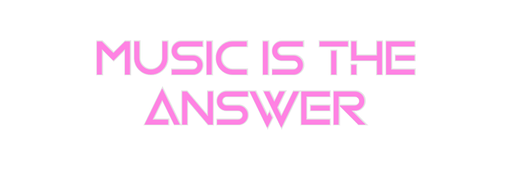 Custom Neon: MUSIC IS THE ... - Neon Filter