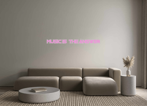 Custom Neon: Music Is The... - Neon Filter