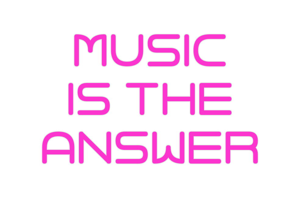 Custom Neon: MUSIC IS THE ... - Neon Filter