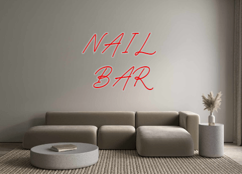 Custom Neon: NAIL BAR - Neon Filter