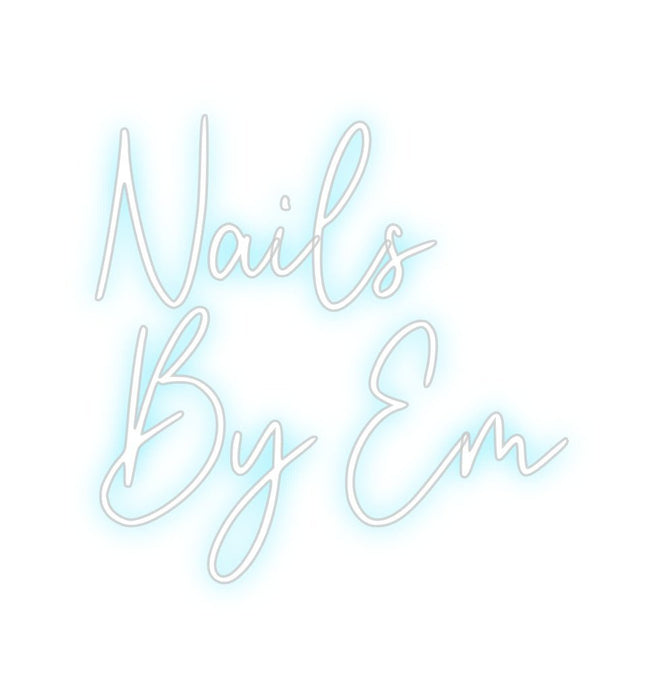 Custom Neon: Nails By Em - Neon Filter