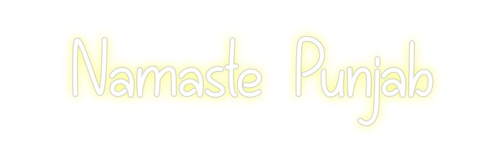 Custom Neon: Namaste Punjab - Neon Filter