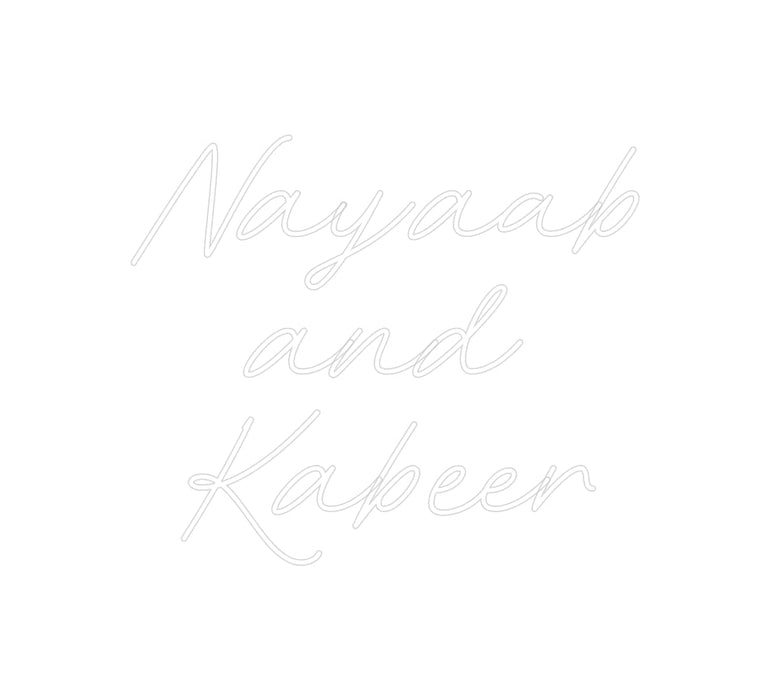 Custom Neon: Nayaab and ... - Neon Filter