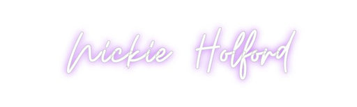 Custom Neon: Nickie Holford - Neon Filter