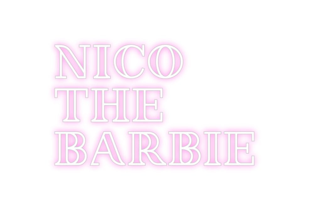 Custom Neon: NICO TH... - Neon Filter