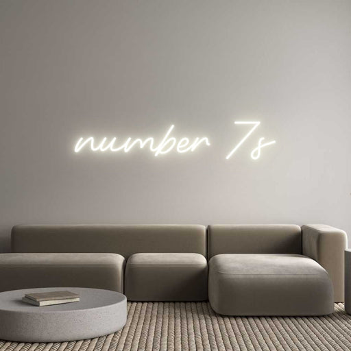 Custom Neon: number 7s - Neon Filter