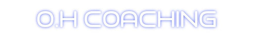Custom Neon: O.H COACHING - Neon Filter
