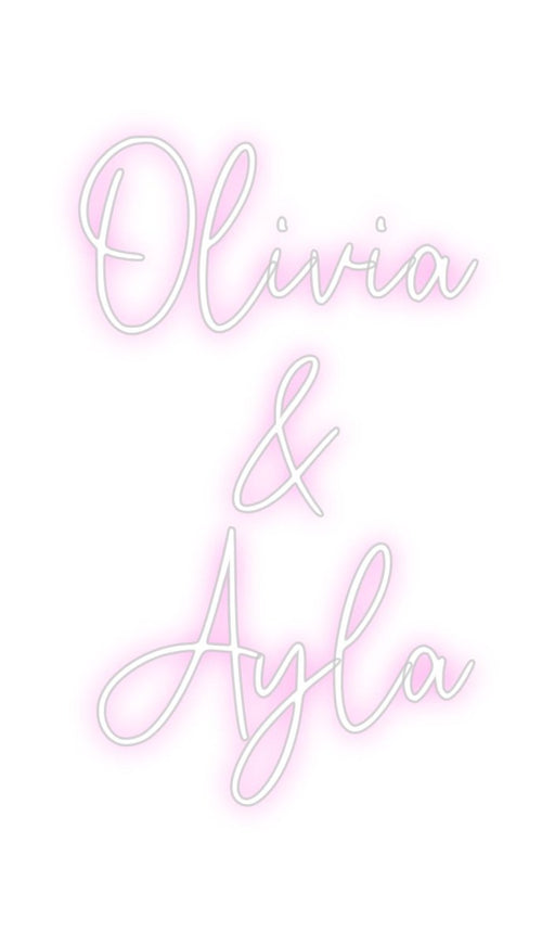 Custom Neon: Olivia & A... - Neon Filter